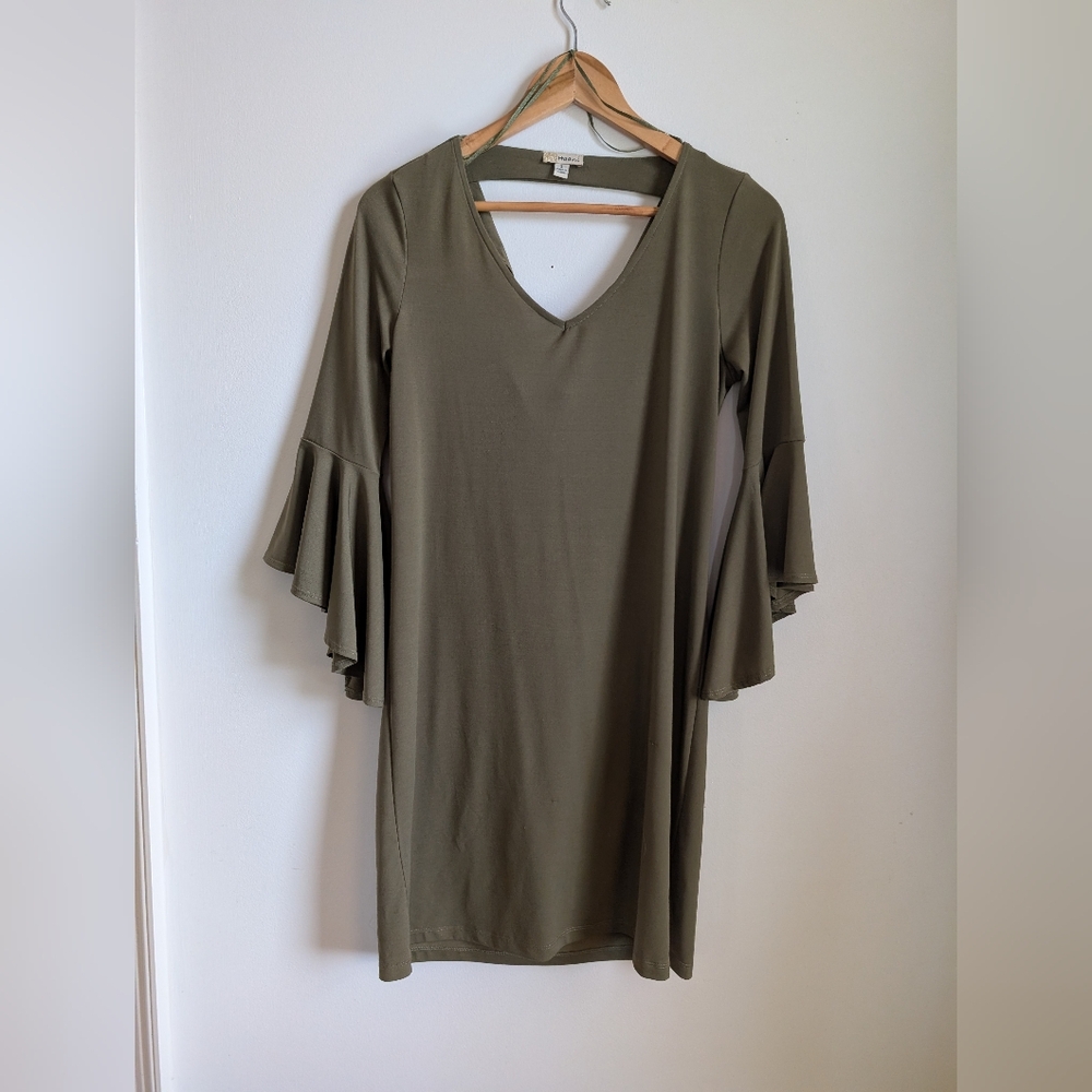 Haani Olive Long Sleeve Dress